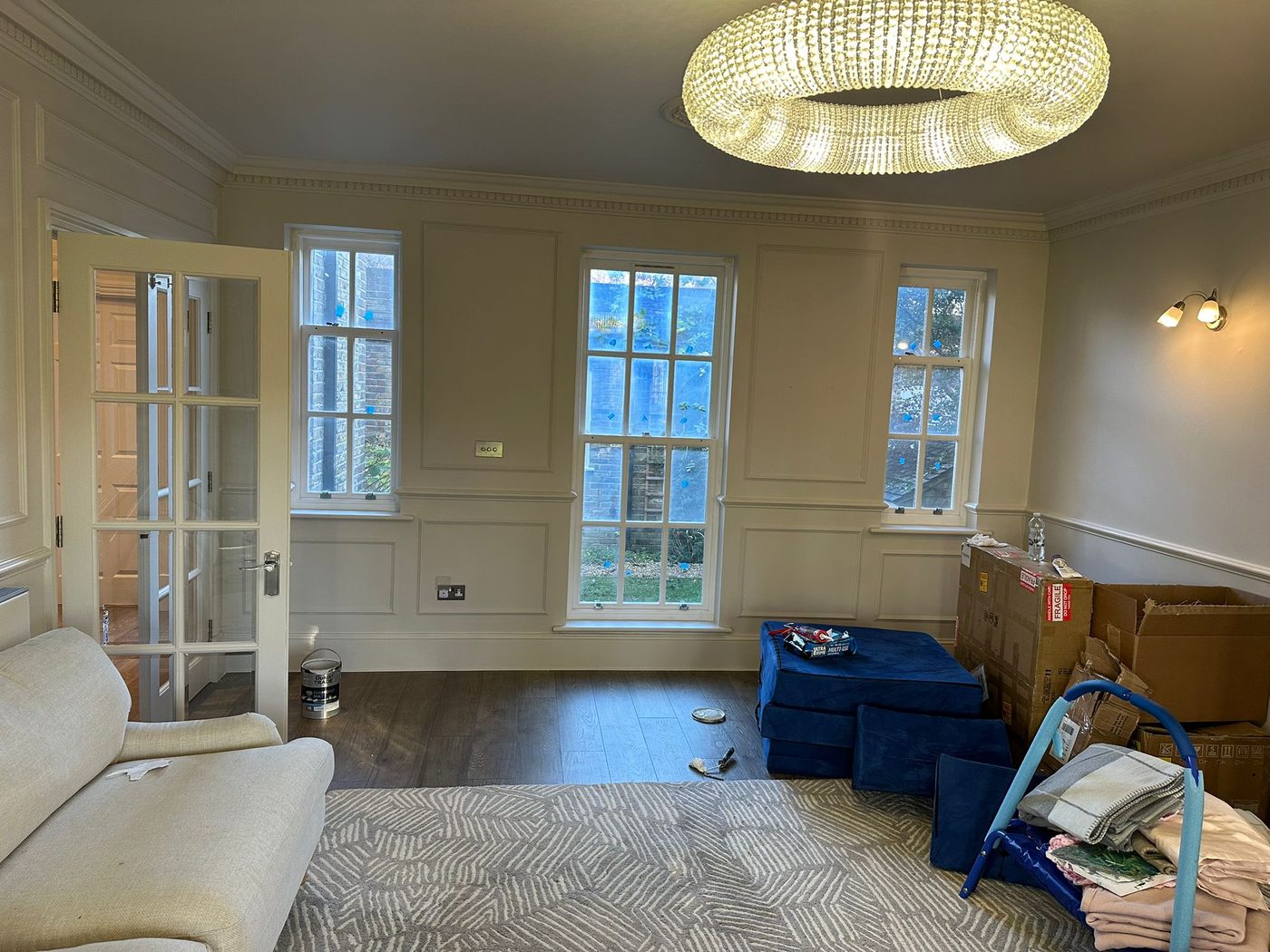 Modern living room refurbishment
